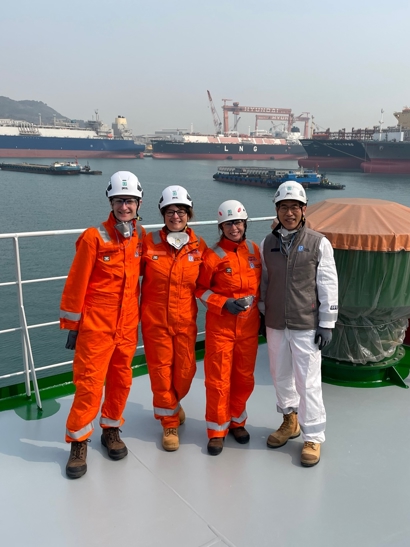 Engineers onboard.